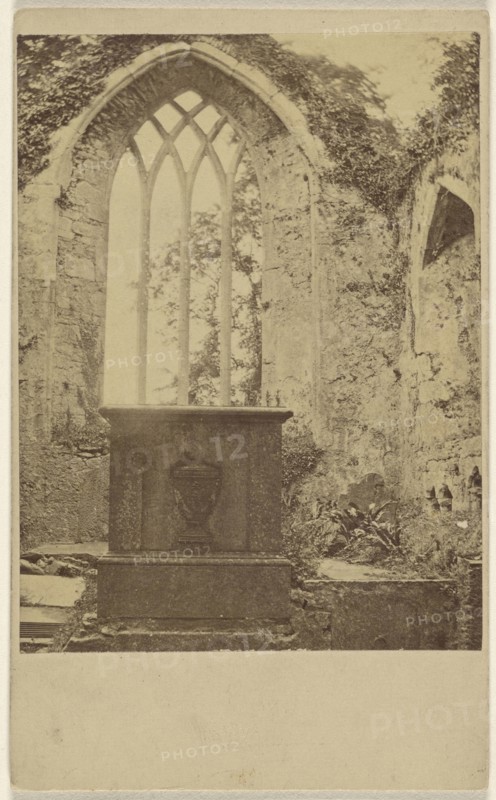 Muckross Abbey Ruins. The Chancel and Great East Window..; British; about 1865; Albumen silver print