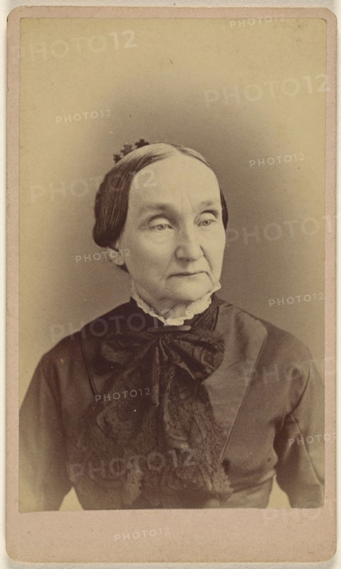 elderly woman; Uniontown Photograph Parlors; about 1880; Albumen silver print