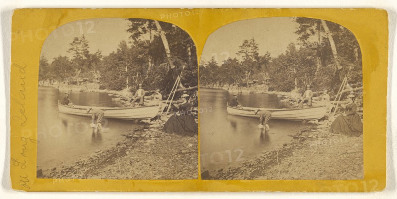 On Long Island; L.E. Thayer, American, active 1870s - 1880s, about 1865; Albumen silver print