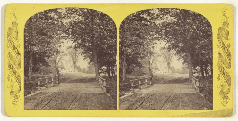Artists Bridge, North Conway White Mountains, New Hampshire; American; about 1875; Albumen silver print