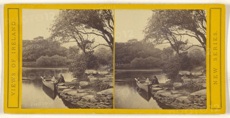Landing Place at Dinis Island, Killarney; British; about 1870; Albumen silver print