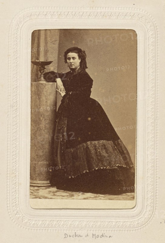 Duchesse de Medina Coeli; André Adolphe-Eugène Disdéri, French, 1819 - 1889, about 1862; Albumen silver print