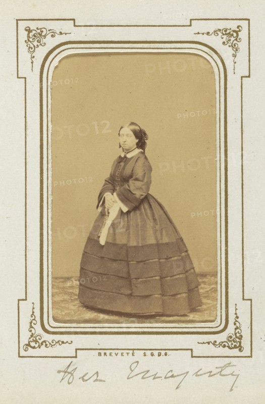 Her Majesty; John Jabez Edwin Mayall, English, 1813 - 1901, July 1, 1860; Albumen silver print