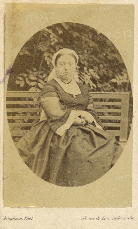 Queen Victoria; Robert Jefferson Bingham, British, 1824 - 1870, England; about 1862; Albumen silver print