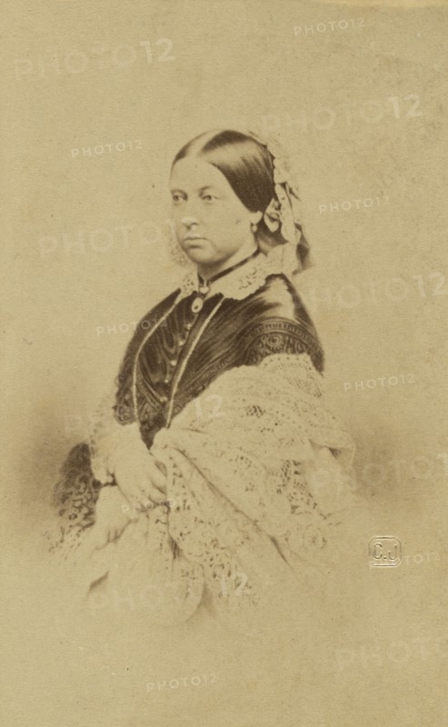 Queen Victoria; Charles Jacotin, French, active 1860s - 1870s, about 1860; Albumen silver print