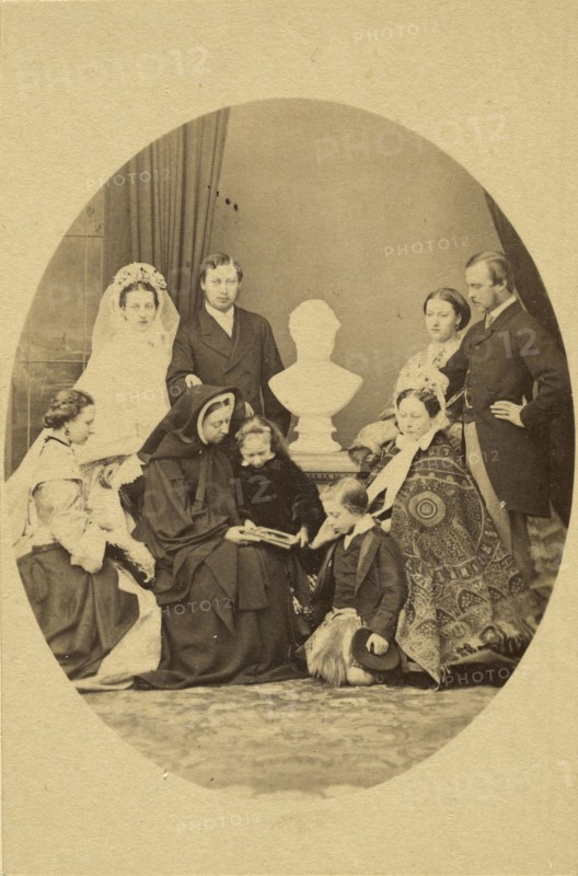 Queen Victoria & Leopold, Louise, Princess Royal Alice & Hesse; John Jabez Edwin Mayall, English, 1813 - 1901, England