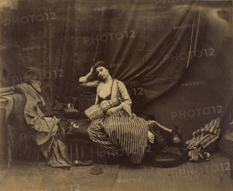 Seated Odalisque; Roger Fenton, English, 1819 - 1869, London, England; 1858; Albumen silver print