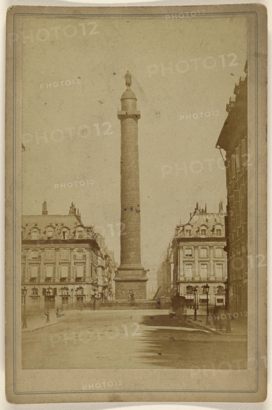 Collone Vendôme; 1870s; Albumen silver print