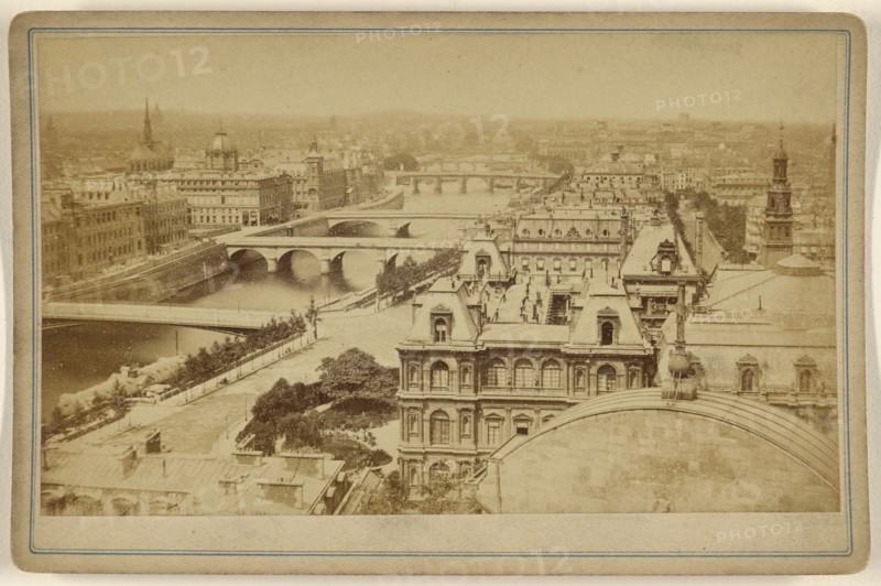 Les Ponts; 1870s; Albumen silver print