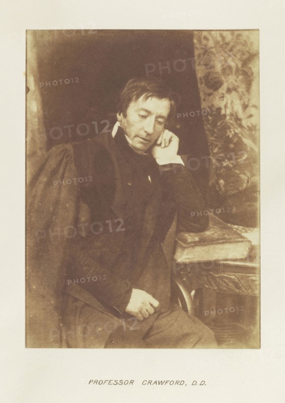 Professor Crawford; Hill & Adamson, Scottish, active 1843 - 1848, Scotland; 1843 - 1848; Salted paper print from a Calotype