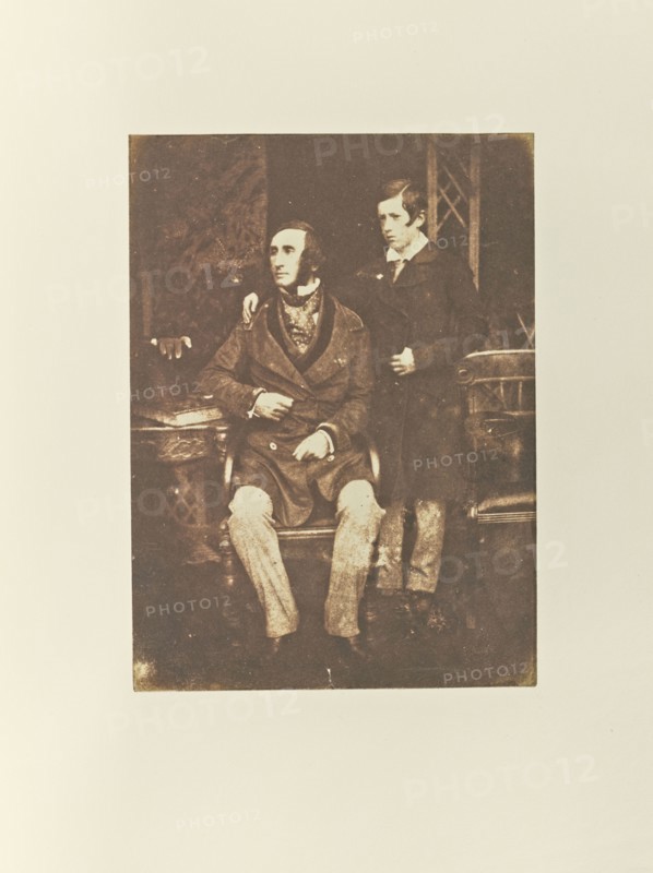 J. Stuart Hay of Rockville and his son; Hill & Adamson, Scottish, active 1843 - 1848, Scotland; 1843 - 1848; Salted paper print