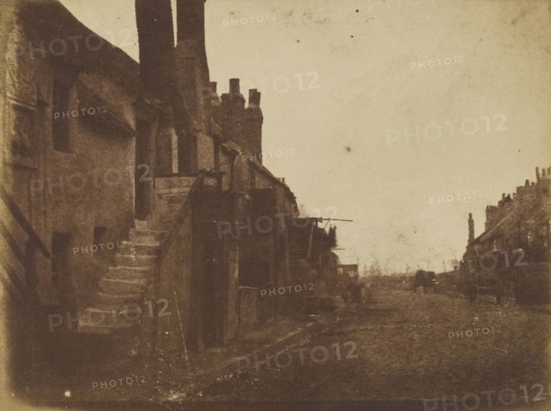 Newhaven Street; Hill & Adamson, Scottish, active 1843 - 1848, Scotland; 1843 - 1848; Salted paper print from a Calotype