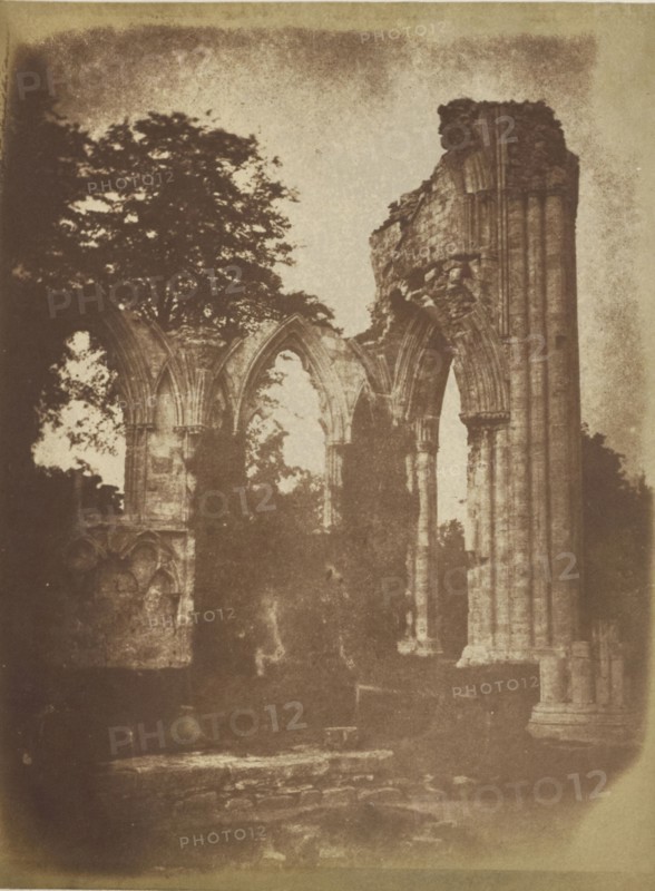 Ruined Abbey; Hill & Adamson, Scottish, active 1843 - 1848, Scotland; 1843 - 1848; Salted paper print from a Calotype negative