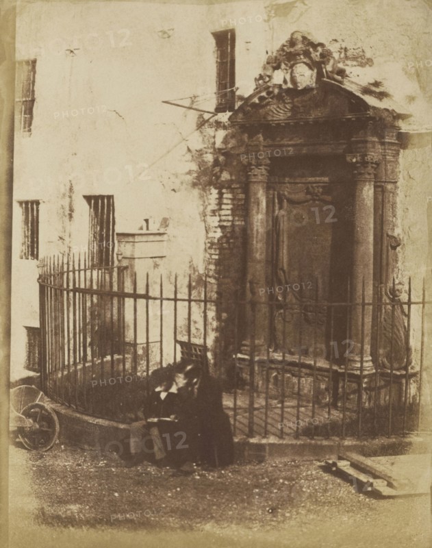 Greyfriars Churchyard; Hill & Adamson, Scottish, active 1843 - 1848, Scotland; 1843 - 1848; Salted paper print from a Calotype