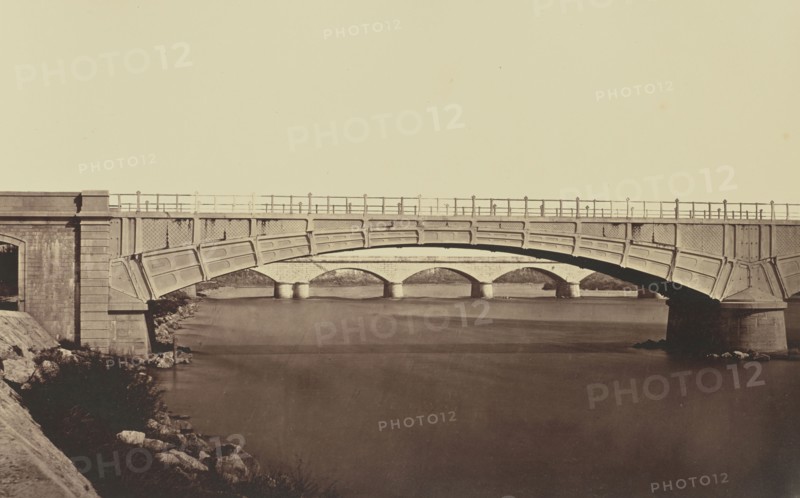 Viaduc de l'Iser; Édouard Baldus, French, born Germany, 1813 - 1889, France; about 1861; Albumen silver print