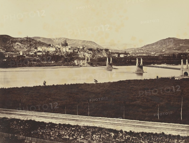 Viviers; Édouard Baldus, French, born Germany, 1813 - 1889, France; about 1861; Albumen silver print
