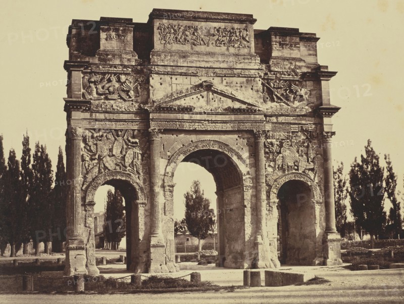 Orange, Arc Antique; Édouard Baldus, French, born Germany, 1813 - 1889, France; about 1861; Albumen silver print