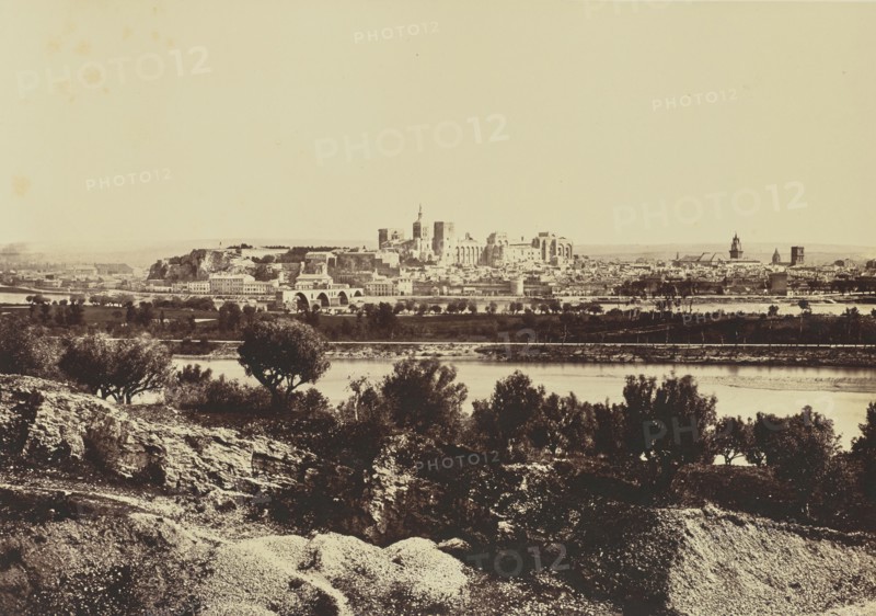 Avignon, Édouard Baldus, French, born Germany, 1813 - 1889, France; about 1861; Albumen silver print