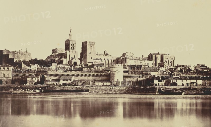 Avignon, Édouard Baldus, French, born Germany, 1813 - 1889, France; about 1861; Albumen silver print