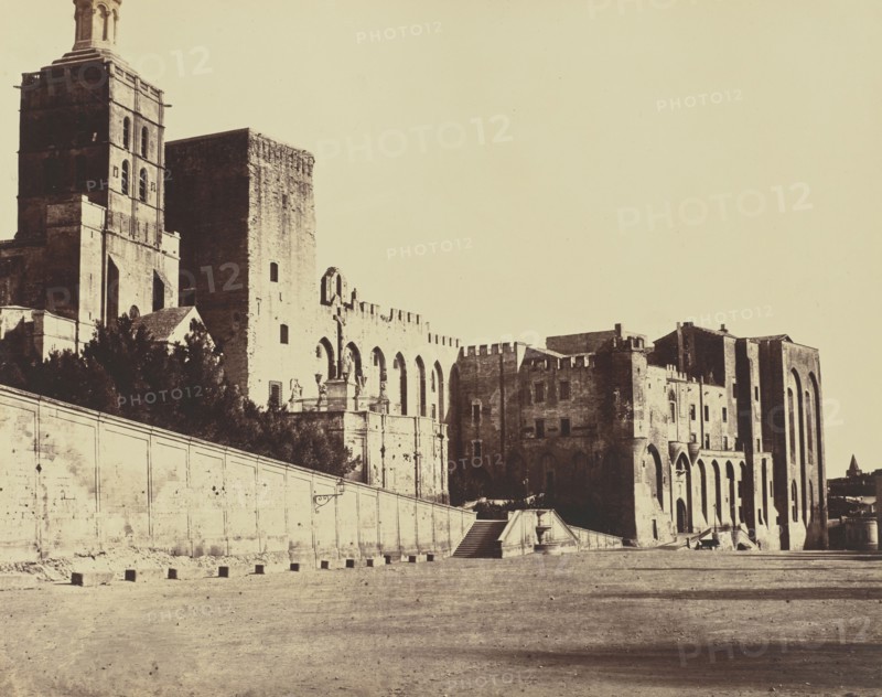 Avignon. Palais des Papes; Édouard Baldus, French, born Germany, 1813 - 1889, France; about 1861; Albumen silver print