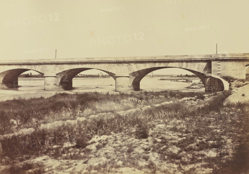 Durance. Viaduc; Édouard Baldus, French, born Germany, 1813 - 1889, France; about 1861; Albumen silver print