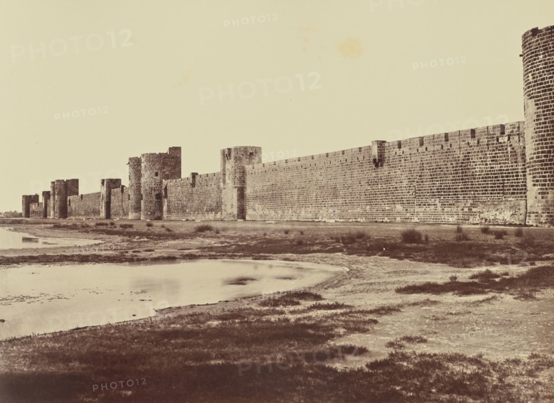 Aigues-Mortes; Édouard Baldus, French, born Germany, 1813 - 1889, France; about 1861; Albumen silver print
