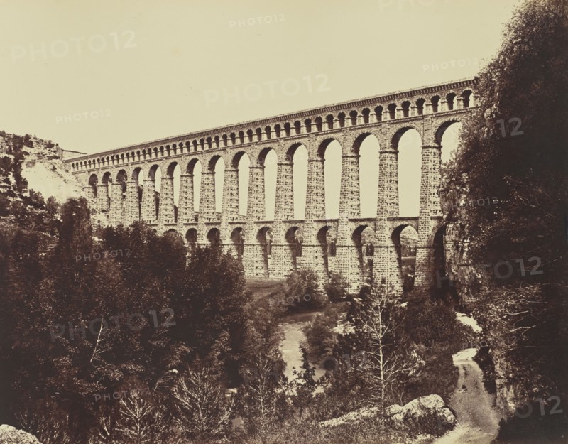 Roquefavour; Édouard Baldus, French, born Germany, 1813 - 1889, France; about 1861; Albumen silver print