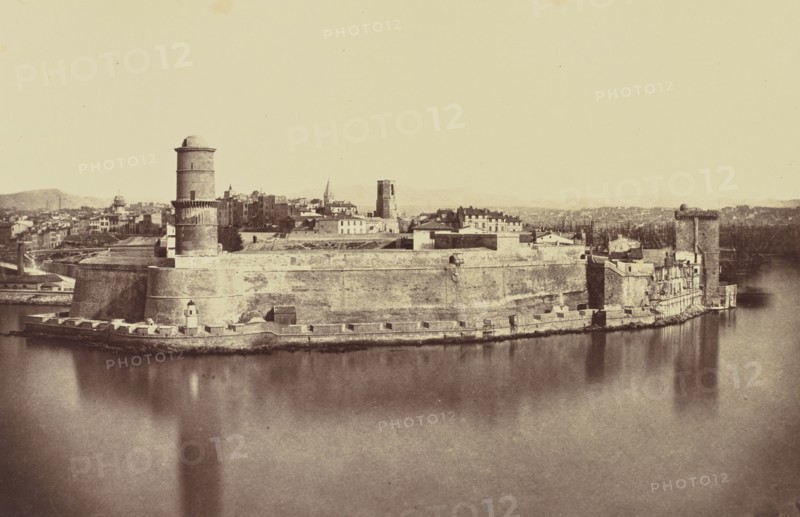 Marseille, Édouard Baldus, French, born Germany, 1813 - 1889, France; about 1861; Albumen silver print