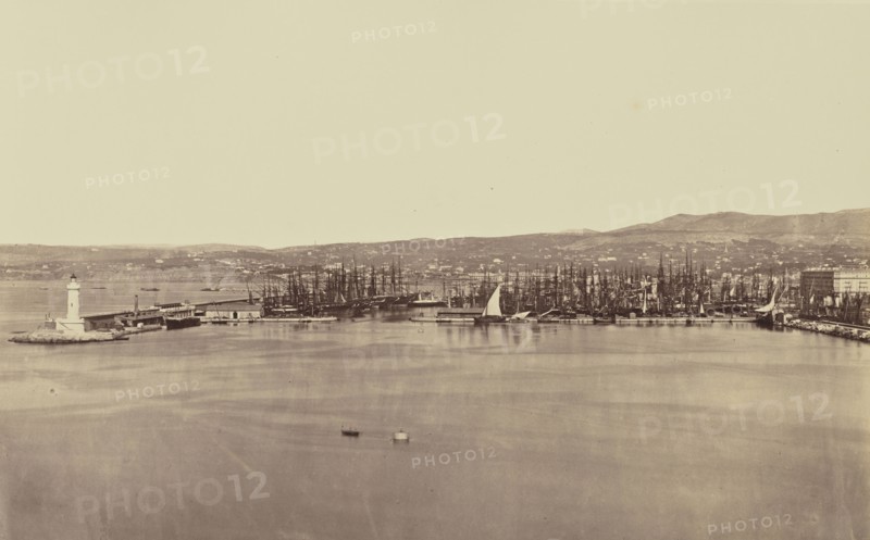 Marseille, Édouard Baldus, French, born Germany, 1813 - 1889, France; about 1861; Albumen silver print
