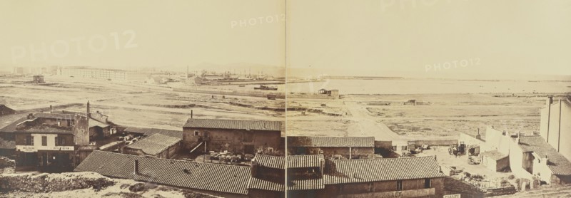 Marseille, Édouard Baldus, French, born Germany, 1813 - 1889, France; about 1861; Albumen silver print