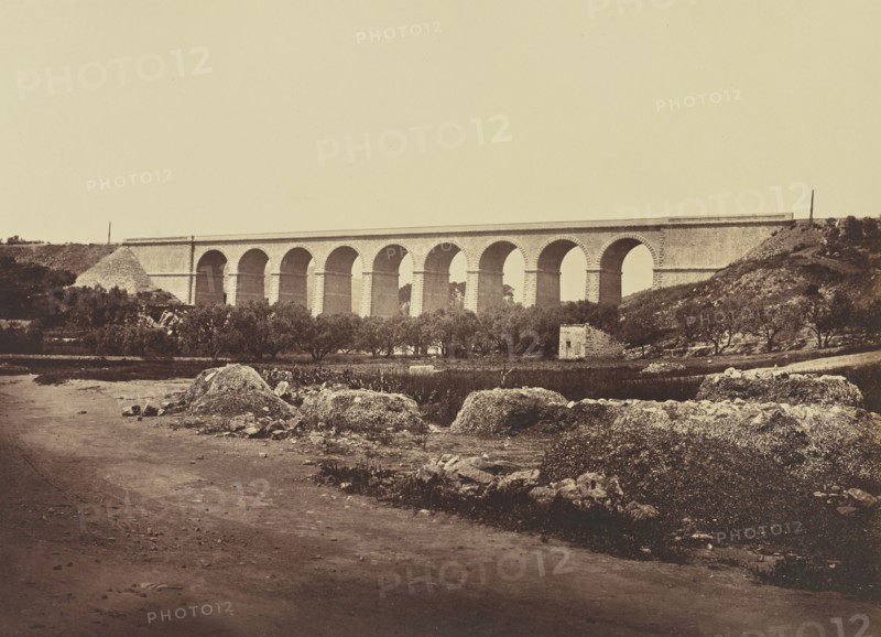 Viaduc de Bandol; Édouard Baldus, French, born Germany, 1813 - 1889, France; about 1861; Albumen silver print
