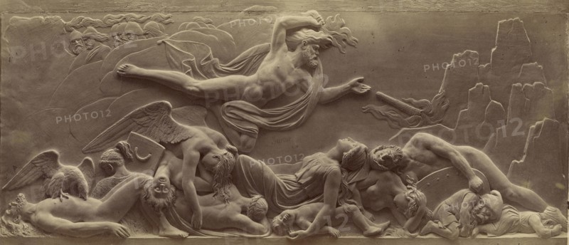 Surtur Hurls Fire; Ernst Alpers, German, active Hannover, Germany about 1867, Hanover, Germany; 1867; Albumen silver print