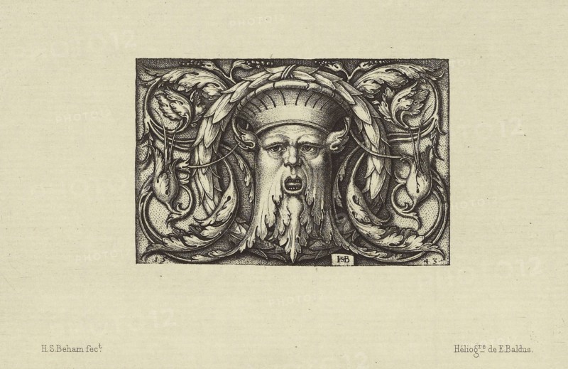 Design by Hans Sebald Beham; Édouard Baldus, French, born Germany, 1813 - 1889, Paris, France; 1866; Heliogravure; 9 x 13.9 cm