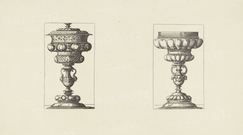 Design by Virgil Solis; Édouard Baldus, French, born Germany, 1813 - 1889, Paris, France; 1866; Heliogravure; 14.5 x 25.8 cm