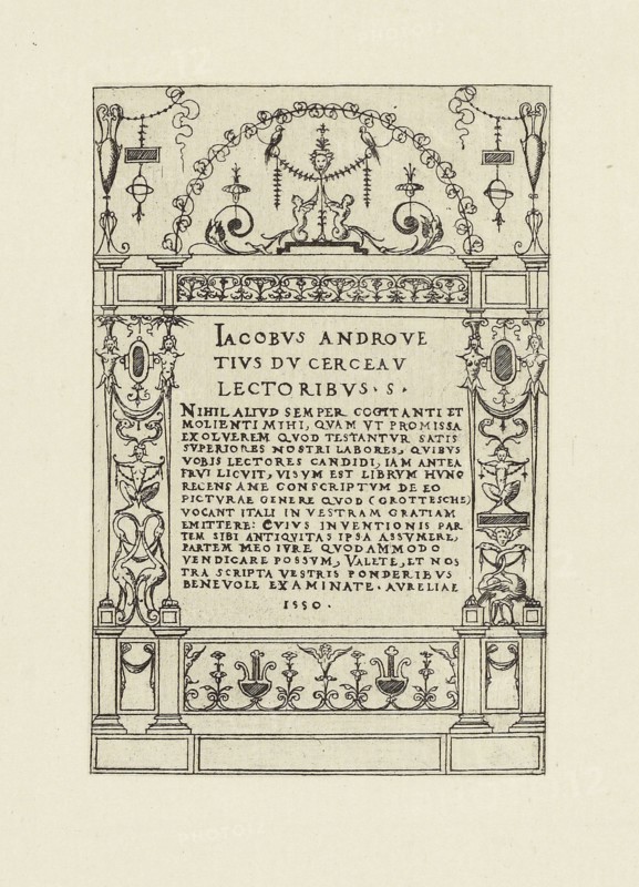 Design by Jacques I Androuet du Cerceau; Édouard Baldus, French, born Germany, 1813 - 1889, Paris, France; 1866; Heliogravure