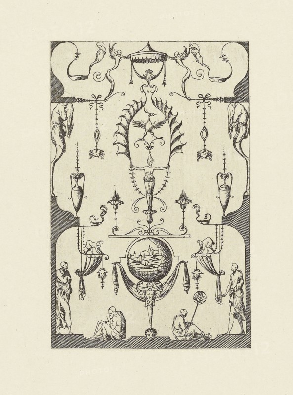 Design after an Antique Painting; Édouard Baldus, French, born Germany, 1813 - 1889, Paris, France; 1866; Heliogravure