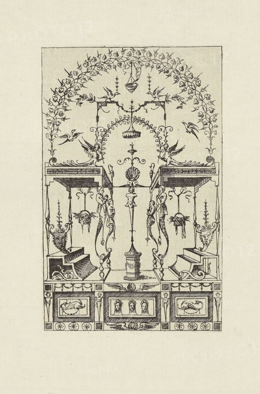 Design after an Antique Painting; Édouard Baldus, French, born Germany, 1813 - 1889, Paris, France; 1866; Heliogravure