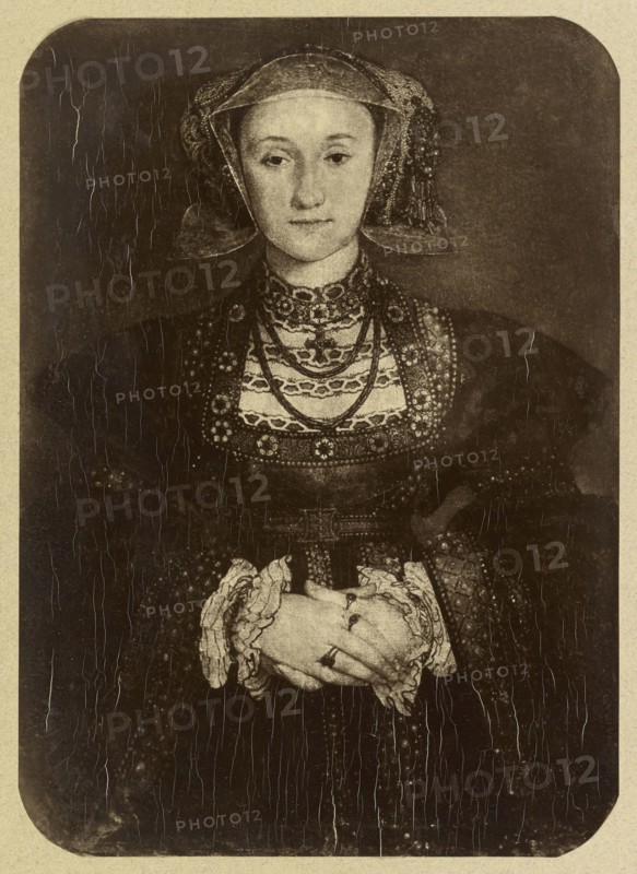 Wife of Henry VIII by Hans Holbein, Musee du Louvre; Adolphe Braun, French, 1811 - 1877, Dornach, France; 1860s; Carbon print
