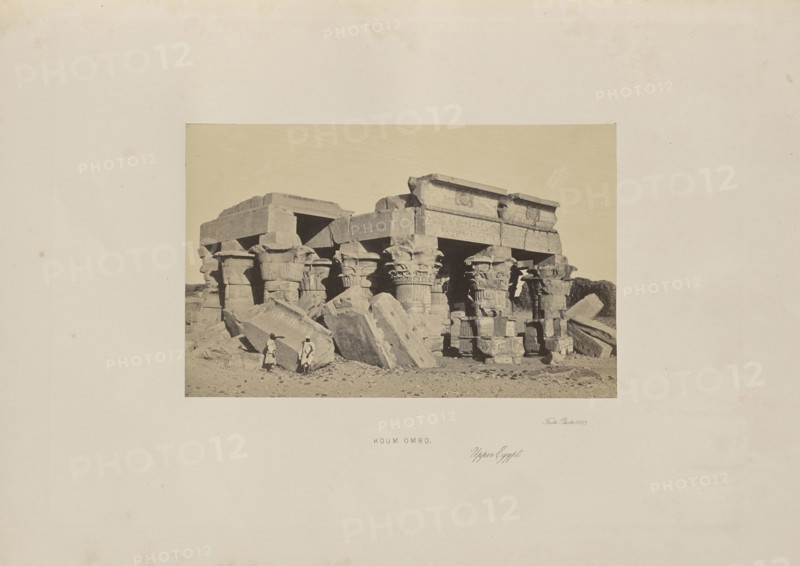 Koum Ombo, Upper Egypt; Francis Frith, English, 1822 - 1898, Kom Ombo, Egypt; 1857; Albumen silver print