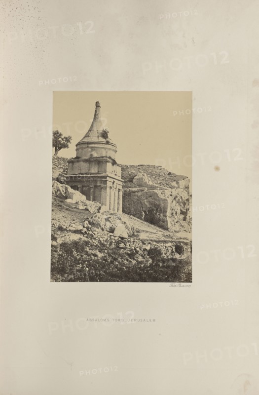 Absalom's Tomb, Jerusalem; Francis Frith, English, 1822 - 1898, Jerusalem, Palestine; 1857; Albumen silver print