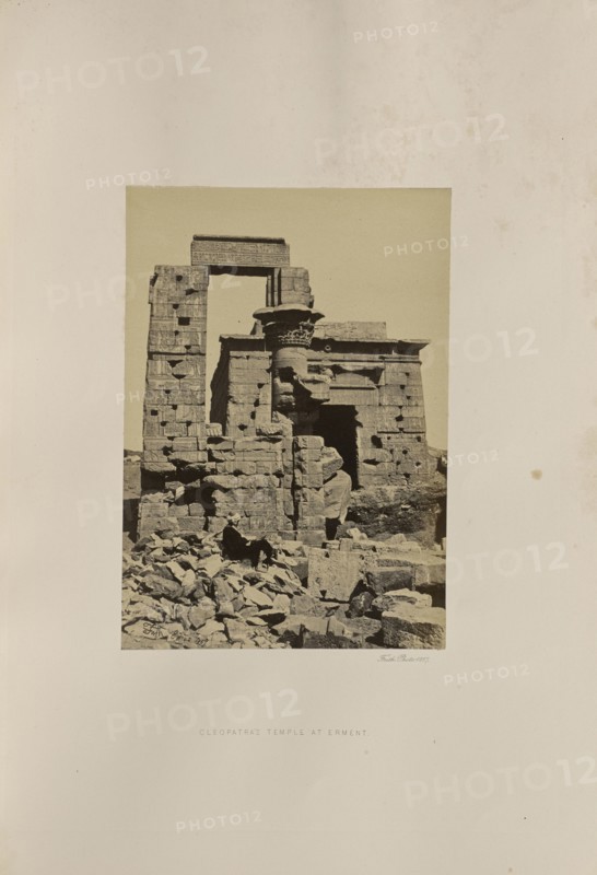 Cleopatra's Temple at Erment; Francis Frith, English, 1822 - 1898, Armant, Luxor Governorate, Egypt; 1857; Albumen silver print