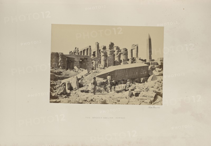 The Broken Obelisk, Karnac; Francis Frith, English, 1822 - 1898, Luxor, Luxor Governorate, Egypt; 1857; Albumen silver print