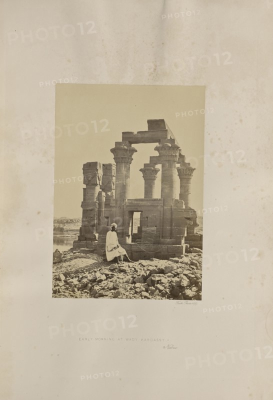 Early Morning at Wady Kardassy - Nubia; Francis Frith, English, 1822 - 1898, Nubia, Egypt; 1857; Albumen silver print