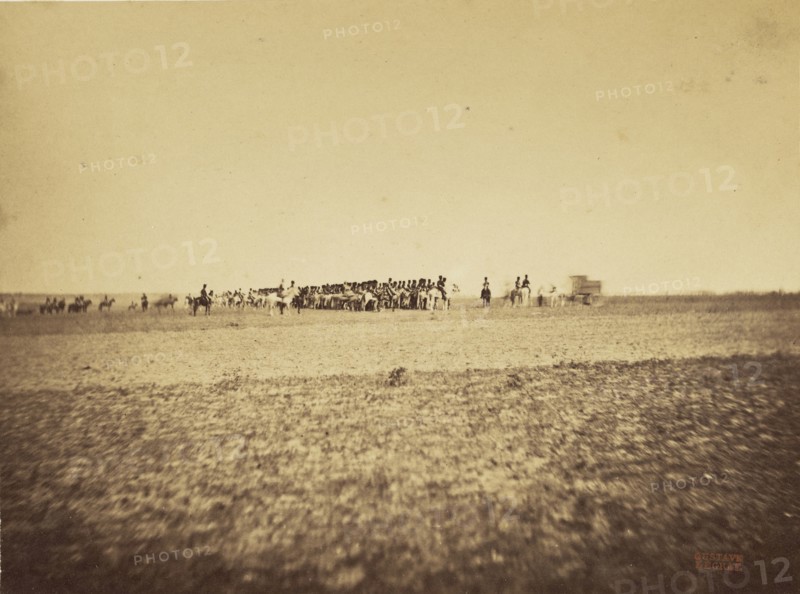 Camp de Châlons; Gustave Le Gray, French, 1820 - 1884, Chalons, France; 1857; Albumen silver print