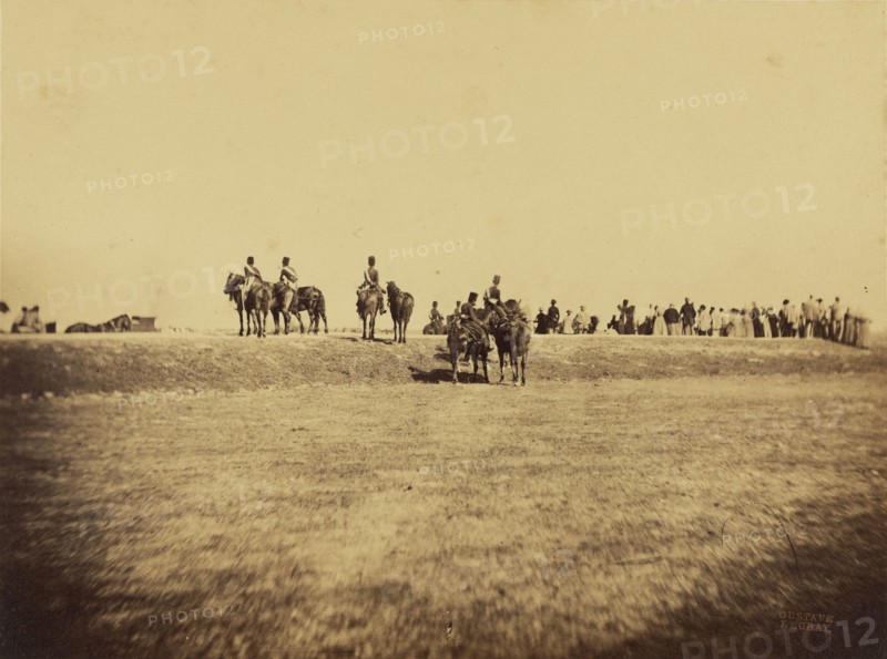 Camp de Châlons; Gustave Le Gray, French, 1820 - 1884, Chalons, France; 1857; Albumen silver print