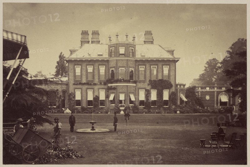 General View of Orleans House; Camille Silvy, French, 1834 - 1910, England; 1864; Albumen silver print