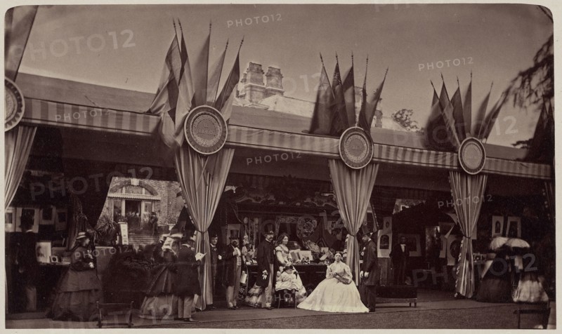 The Marchioness of Ely's Stall; Camille Silvy, French, 1834 - 1910, England; 1864; Albumen silver print