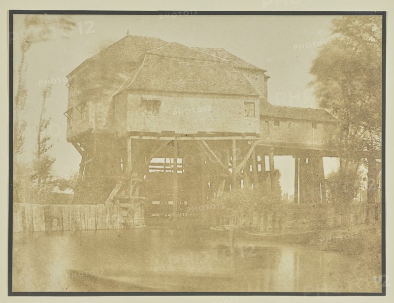 Mill in Saint-Ouen; Hippolyte Bayard, French, 1801 - 1887, Paris, France; 1845; Salted paper print; 17.2 × 23.1 cm