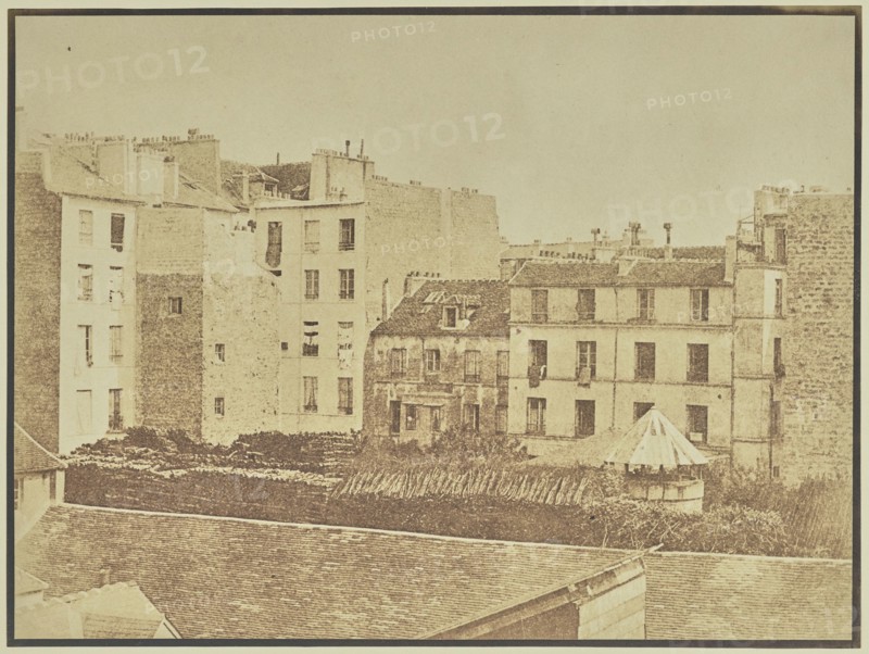City View over Rooftops; Attributed to Hippolyte Bayard, French, 1801 - 1887, or Attributed to William Henry Fox Talbot