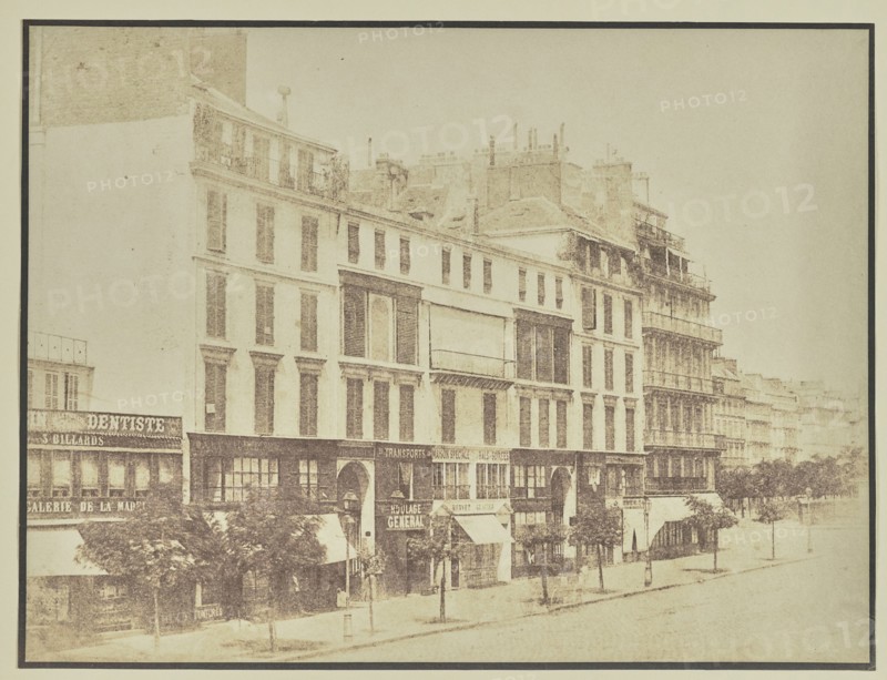 Rue Royale, Paris; Hippolyte Bayard, French, 1801 - 1887, about 1840–1849; Salted paper print; 17.3 × 23.1 cm